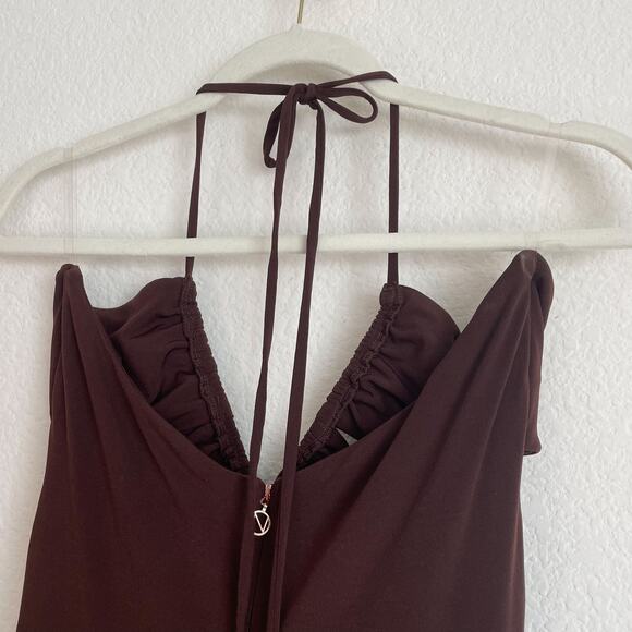 NOOKIE Revolve Chocolate Brown Cut Out Gown - Picture 9 of 10